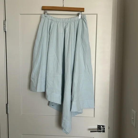 FREE PEOPLE COASTAL EASE ASYMMETRICAL SKIRT SIZE L MSRP $68.00 NWT - Picture 6 of 12